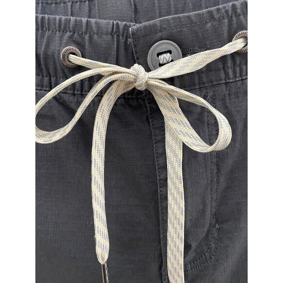 Vuori Women's Ripstop Fabric Pants Drawstring Waist Wide Leg Charcoal Pockets S - Picture 3 of 7